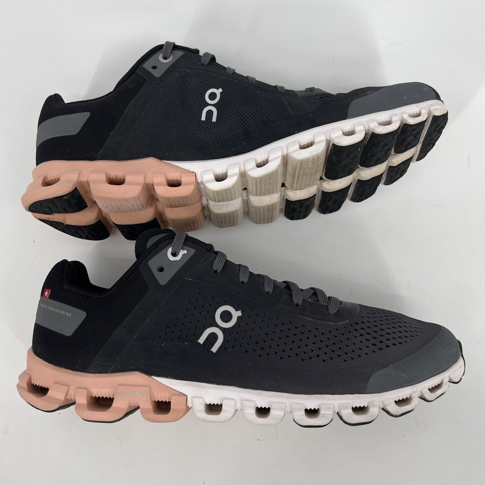 On Cloud Cloudflow Rock Rose Women's 9 Black Athletic Shoes Sneakers - Picture 4 of 11